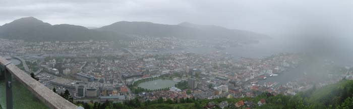 Bergen from above.